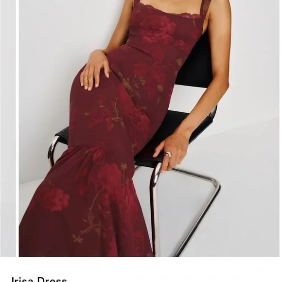 Reformation Burgundy Irisa dress - NWT - Picture 4 of 4